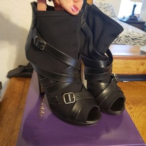 Gently used strappy ankle heals
